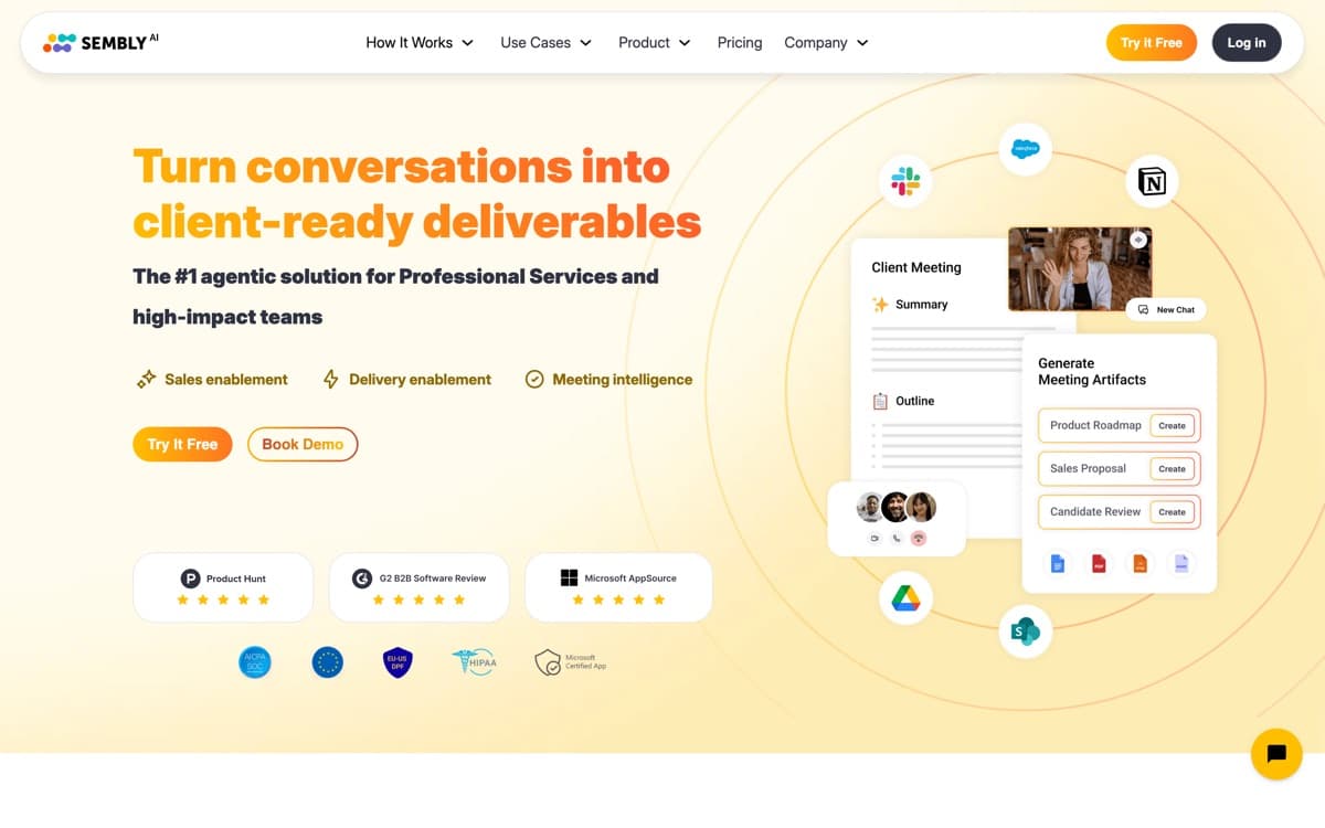 Sembly AI — screenshot of the official site